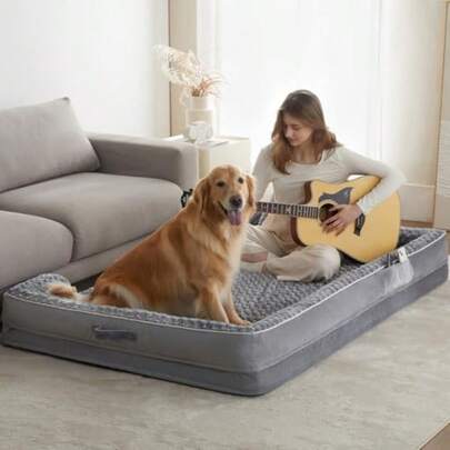 Dog Beds For Large Sized Dogs Washable Orthopedic Dog Couch Sofa Bed With Waterproof Lining And Non-Skid Bottom For Pet Sleeping