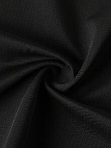 2pcs/Set Men's Black Mesh Sleeveless Tank Top + Loose Shorts, Men's Sportswear Set, Men's Lightweight Breathable Soft Fabric Fitness Workout Outfit, Suitable For Summer Running, Basketball, Machine Washable - Black - View 11