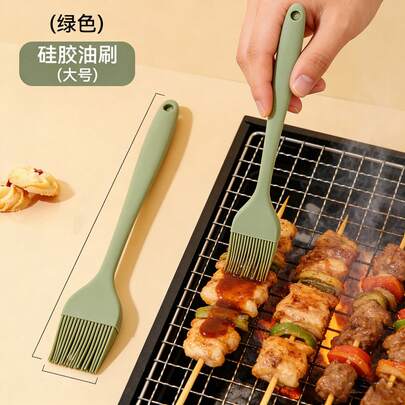فرشاة سيليكون للزيت، مقاومة للحرارة للشواء والخبز، فرشاة متعددة الأغراض للتحميص في المطبخ، فرشاة شواية صغيرة مدمجة، سهلة التنظيف