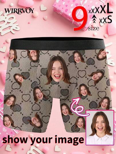 1 chiếc quần boxer nam in hình theo yêu cầu, quần lót in ảnh cá nhân với họa tiết vân gỗ và trái tim đen, quần boxer độc quyền dành cho chồng, quần boxer in hình biểu cảm hài hước, tối giản, ấm áp, thoải mái, độc đáo, món quà lý tưởng cho Ngày Valentine, Kỷ niệm, Sinh nhật, Đám cưới, Ngày của Mẹ, Ngày của Cha dành cho bạn trai, chồng, người yêu, hoàn hảo cho những người đam mê thể thao (9 kích cỡ: XXS-XXXL)