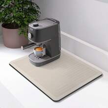 Coffee Machine Mat, Kitchen Dining Table Heat Insulation Pad, Waterproof Drip-Dry Mat With Non-Slip Rubber Bottom, Easy To Clean - Champagne - View 13