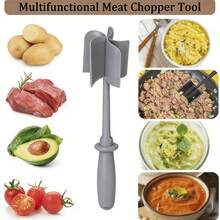 耐热尼龙不粘肉刀土豆泥压碎器 - 适用于绞肉、拌沙拉和家庭烹饪 - 彩色 - 查看 2