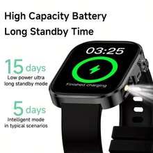 2.01" Full Touch Screen Smart Watch, LED Flashlight Design, Message, Call, Pedometer, Alert Notifications, Compatible With Android Phones, Fitness Tracker Smart Bracelet, Suitable Gift For Women And Men, Birthday Gift - View 5