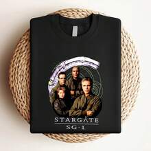 T-shirt femme imprimé Cast And Gate SG1 - Noir - Voir 3