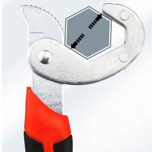 1pc High Carbon Steel Adjustable Wrench, Multi-Function Quick Spanner Large Open-End Wrench, Repair Tool, Anti-Slip Design, Stable Torque, Disassembly Tool, Powerful - Adjustable Wrench - View 4