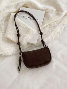 Lychee Grain Mini Handbag, Women's New Fashion Compact Daily Crossbody Bag JHZ5 - Coffee - View 4