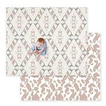 JumpOff Jo Baby Play Mat - Tapete grande plegable de espuma para bebés bebés niños pequeños impermeable de doble cara 70 x 59 pulgadas - dirección oeste - Ver 1