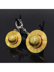 1pc 2026 New Straw Hat Keychain Pendant, Anime Lover Collection Accessory - Birthday Gift, Easter Gift, Holiday Gift, Present - Multicolor - View 2