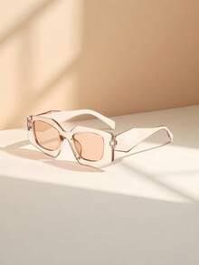 1pc European And American Retro Cat Eye Frame Y2K Fashion Glasses, Versatile Casual Lightweight PC Eyeglass Frame, Suitable For All Seasons - Multicolor - View 8