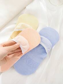 1/3/5 Paar zufällige Farbe Damen Versteckte Socken, atmungsaktive rutschfeste Lüfterschocken - Verschiedenfarbig - Übersicht 8
