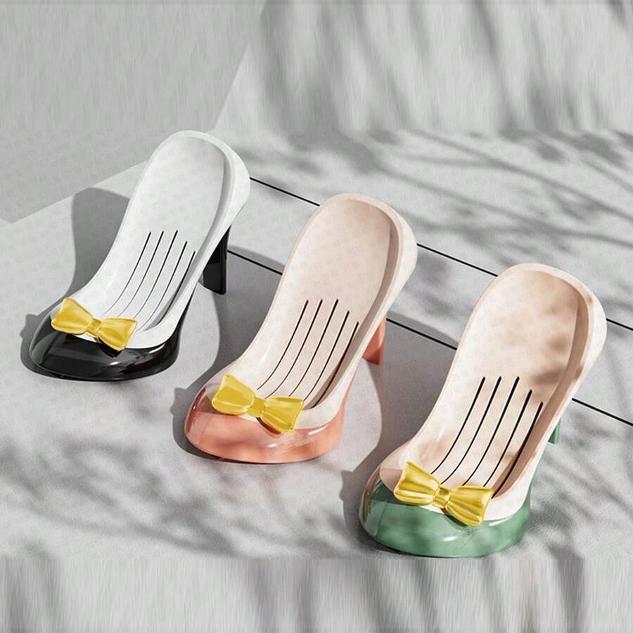 1 hộp đựng xà phòng hình giày cao gót, giá đựng xà phòng phòng tắm sáng tạo, hộp đựng xà phòng trang điểm ban công, hộp đựng xà phòng hút chân không sang trọng, bình đựng xà phòng, giá đỡ điện thoại, quà tặng ngày lễ - A - Xem 1