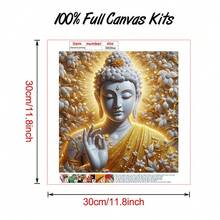 DIY 5D Diamond Painting Kit - Round Beads, Wall And Home Decor Buddha Design, Frameless Craft Set, Perfect Christmas Gift - round diamond - View 6