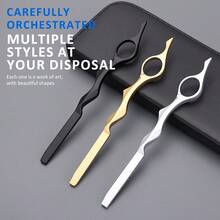 专业美发造型打薄纹理剪裁羽毛剃刀 - 彩色 - 查看 2