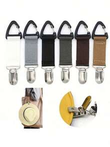 Multifunctional Sun Hat Clip/Outdoor Travel Clip/Sun Hat Holder - Convenient To Hang On Bags, Firmly Fix The Hat, Ultra-Lightweight And Portable, An Essential Accessory For Handbags, Backpacks, And Suitcases - Ideal For Travel, Commuting, And Outdoor Activities - Multicolor - View 2