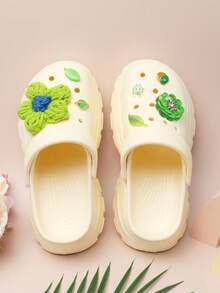 2026 Women's Thick Sole Slip-On Sandals, Dual-Wear Thick Bottom Slides, Beach Slippers - Beige - View 2