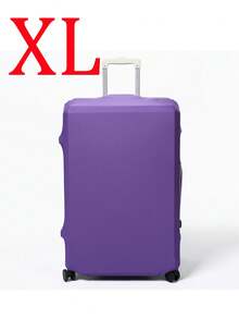 Milk Silk Suitcase Protective Cover, Thick Elastic Pull Rod Box Cover, Travel Luggage Dust Cover, Solid Color Minimalist - Multicolor - View 27
