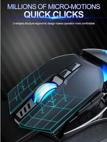 G530 USB有线游戏鼠标，可编程宏，适用于游戏，RGB背光 - 查看 9