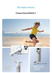 DJI OM7 Smartphone Gimbal Stabilizer With AI Follow Functionality For Handheld Vlog Shooting, Selfie Stick, Automatic Follow And Gesture Follow Functionality, OM7 Official Standard Package - View 8
