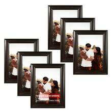 6pcs Classic Fashion Picture Frame Set, Multi-Color Frames, Horizontal & Vertical Display, Fits 3.5x5", 4x6", 5x7", 6x8", 8x10" Photos Or Artwork, Suitable For Personal Portraits, Landscapes, Illustrations, Photo Wall, Growth Records, Family Albums (Photo Paper Randomly Included) - 6Pcs - 查看 24