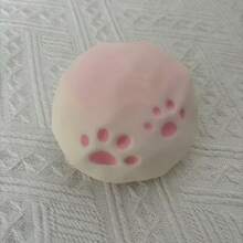 Kids Gradient Cat Paw Milk Shell Slow Rising Squishy Toy, Pastel Cartoon Paw Print Soft Squeeze Fidget Toy, Fluffy Cream Dessert Stress Relief Sensory Toy, Gift Box Pack Pocket Decompression Toy Gift For Boys Girls - Multicolor - View 10
