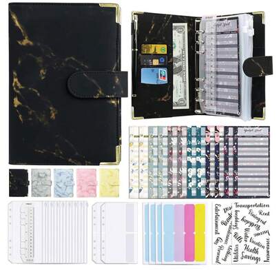 A6 Budget Binder with Zipper and Cash Envelopes, Monthly Budget, Remind, Budget Sheet, Category Stickers, Money Organizer for Cash and Card for Home Office School, Igualmente adecuadas para el hogar, la oficina, la escuela y los viajes, las carpetas A6 son regalos ideales para familiares, amigos, colegas y niños.