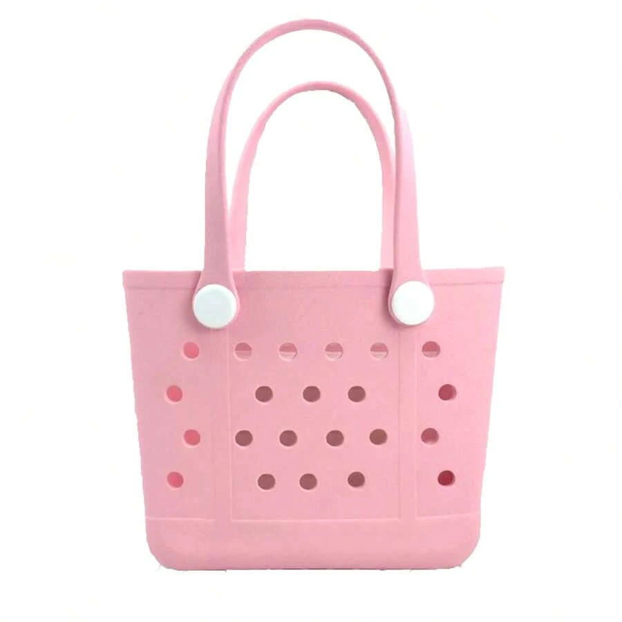 Small Rubber Beach Bag For Women, EVA Beach Bag Waterproof Sandproof Small Tote Bag - trời xanh - Xem 1