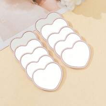 1pcs Heart-Shaped Compact Mirror, Student Portable Mirror, Travel Pocket Mirror, Heart-Shaped Makeup Mirror,Makeup,Cheap,Room Decor,Vanity,Travel,Bedroom,Makeup Accessories,Mirror,Vanity Mirror,Mini Mirror,Compact Mirror,Mirror Small,Hand Mirror,Cheap,Stocking Stuffers,Makeup,Makeup Tools,Cheap Stuff,Gifts,Gifts For Women,Christmas Gifts - 彩色 - 查看 4