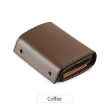 New Men's Short Wallet, Unisex Trifold Multi-Card Coin Purse, Fashion Solid Color Business Wallet - Multicolor - View 21