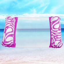 1pc Patterned Inflatable Double Hammock, Made Of PVC Material, Foldable Pool Float Lounge Chair, Comfortable Inflatable Water Hammock, Best Choice For Adult Swimming And Relaxation - Multicolor - View 13