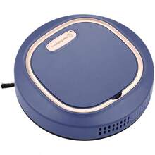 Aspiradora robótica 3 en 1 inteligente, barredora y trapeadora automática, limpieza seca y húmeda para el hogar - Azul - Ver 10