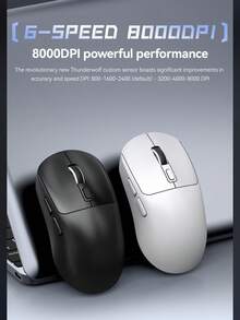 X4 无线蓝牙三模式可充电静音游戏鼠标，1000Hz 报告速率，轻巧 - 查看 7