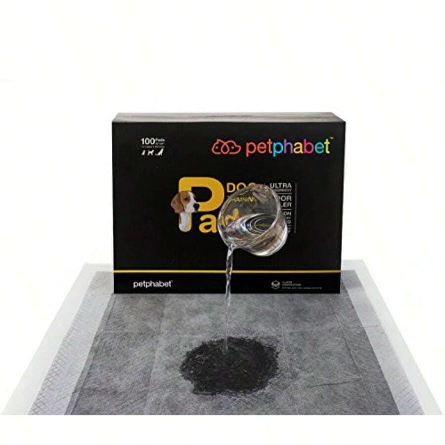 Petphabet - almohadillas para orejas absorbentes para orinar para cachorros para cachorros rompedores de casa 100 unidades 22 x 23 pulgadas - como en la foto - Ver 1