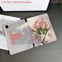 A Protective Folio Tablet Case With Pen Holder Compatible With IPad Pro (M5)/ Air (M3)/ 11"(A16)10.9/10.2/ Air 5th Gen/Pro11/10th/9.7/Air 2/ (7th Gen)/ (8th Gen)/ Air 4/5/ Pro 11/ 10th Generation 10.9-Inch 2022 Smart Case/ Air 13(M3 2025)/ Air 11(M3 2025)/ Air 11(M3 2025)/ 11(A16 2025), Auto Sleep/Wake Function/Compatible With Xiaomi5/5PRO/6/6PRO/7/7PRO - Multicolor - View 5