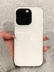 Ốp điện thoại họa tiết chấm bi đen tối giản, thời trang, tương thích với iPhone 17 Pro Max, Air 16, 15 Pro, 14 Pro Max, 13, 12, 11, XS, X, XR, 7, 8 Plus, 16e, ốp bảo vệ chống sốc dễ thương. - trắng - Xem 1