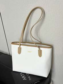 Large Capacity Tote Bag, New Versatile Commuter Bag, Shoulder & Crossbody Bag, New Handbag - Multicolor - View 16