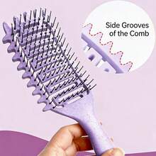 二合一造型梳 - 直发梳 + 卷发梳，小麦秸秆材质，透气防毛躁，打造蓬松造型 - A - 查看 8