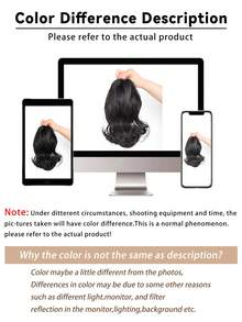 10 Inch Synthetic Kinky Curly Ponytail Extension With Claw Clip, Adds Hair Volume And Style, Elegant Hair Clip, Women's Hair Claw Accessory - Multicolor - View 5