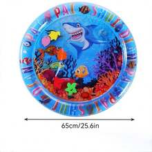 Inflatable Round & Square Cat Sensing Play Mat, Pet Water Bed, Dog & Cat Summer Cooling Mat, Animal Water Sensing Play Mat, Water Bed Mat, Thick PVC Anti-Scratch, Cooling & Comfortable Pet Pad - Multicolor - View 19