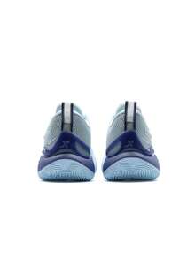 XTEP Lightness 5 | 低帮篮球鞋，官方正品，缓震、抓地、耐磨，专业比赛运动鞋，云蓝/落烟紫/银色 - 雲水藍/落煙紫/銀色 - 查看 8