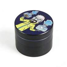 1个蓝色火焰研磨器 | 四层手动草药研磨器，小巧耐用的50毫米研磨工具，便于携带，男女皆宜的理想礼物 - 查看 8