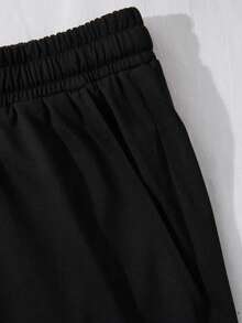 Mens Creative T Shirt And Shorts Set American Vintage Full Print Street Wear Essential T Shirt Set Men Graphic T Shirt And Shorts Set Vons Dutchs Logo And Text Print Breathable Cotton Casual Outfit For Daily Wear And Leisure Activities - Màu xanh nhạt - Xem 5