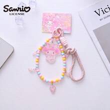 SANRIO 1 pieza Cadena de cuentas para teléfono, llavero de acrílico como regalo - Multicolor - Ver 11