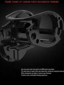 全新 Garcia 8KG 黑色 Max3 左右手通用抛饵式渔线轮，6.4:1 刹车比，最大刹车力 8.1kg，水滴式抛饵轮 BMAX3 渔线轮 - 彩色 - 查看 9