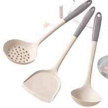 Muỗng xới silicon, bộ muỗng xới silicon chống dính chuyên dụng, muỗng xới silicon chịu nhiệt dùng trong nấu ăn tại nhà. - Nhiều màu - Xem 11