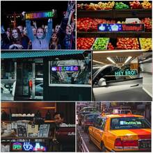 Programmable Flexible LED Screen For Car Windows, Ultra-Thin Flexible LED Display, DIY Car Dynamic LED Smart Colorful Eye Lamp Flexible Screen, Car LED Devil Eyes - Multicolor - View 7
