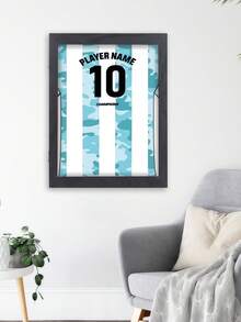 1 khung trưng bày áo thể thao, khung gỗ hình chữ nhật dùng để trưng bày và sưu tập áo bóng rổ, bóng đá, kích thước 18" x 20", giá trưng bày áo thun hai lớp có nắp từ tính lật lên. - nhiều màu - Xem 5