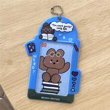 Móc khóa đựng ảnh hình động vật hoạt hình dễ thương - Móc khóa đựng ảnh thần tượng Kpop có dây xích cho túi xách và chìa khóa - Màu sắc - Xem 13