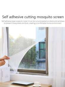 Màn chống muỗi cửa sổ 1.5m/2m, lưới chống muỗi tự dính, màn chống muỗi và côn trùng có thể cắt theo ý muốn. - nhiều màu - Xem 11