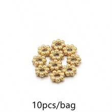 10/20颗/包 不锈钢雪花隔珠，防锈隔珠，适用于手链和项链制作，4/5/6毫米 简约时尚首饰DIY材料 - 雪花隔珠 - 查看 10
