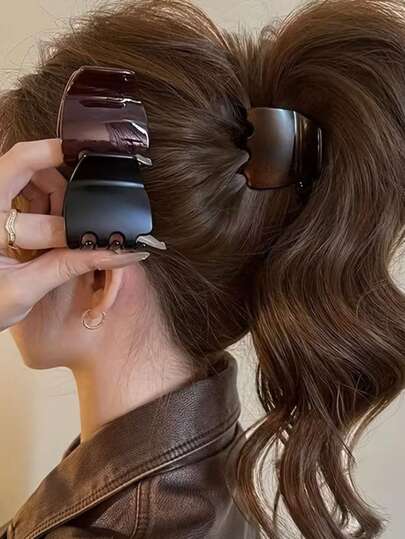 3pcs High Ponytail Fixing Clips, 2026 New Arrival Hair Claw, Elegant Hair Accessories For Women